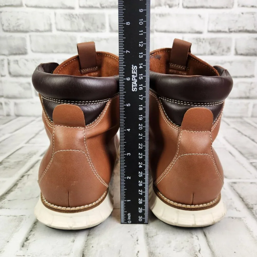 Cole Haan Zerogrand Men Size 11.5 M Brown Leather Classic Hiker Boots C25555